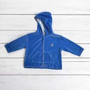 Kissy Kissy Blue Velour Outer Space Jacket 9m